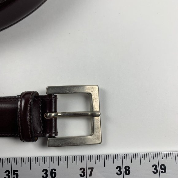 Trafalgar Dress Belt Men's 40 Dark Brown‎ Genuine Leather Business Attire 8345 - Picture 2 of 10